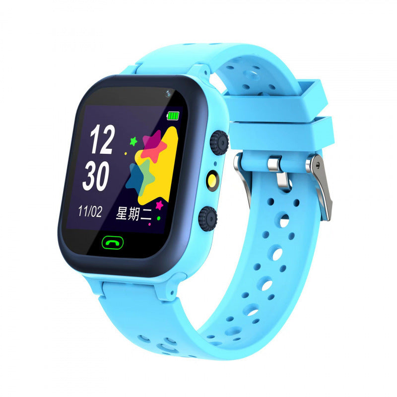 Children's Smart Phone Watch Waterproof Q12 English Multi Language GPS Positioning - Korvel