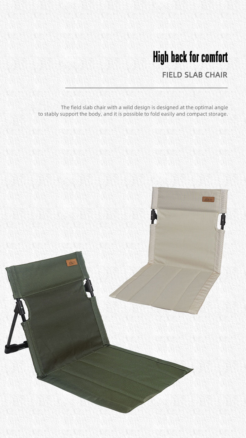 Outdoor camping backrest cushion chair portable folding chair tent leisure chair balcony park lawn picnic chair - Korvel