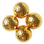 Golf Double Layer Gift Ball Electroplating Golden Golf Ball - Korvel