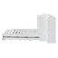 Cama Murphy Grande Blanca con Cajones y Armarios de Almacenamiento