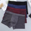 Modal Solid Ice Silk Antibacterial Underwear for Men's Mid Waist Breathable Four Square Corner Underwear - Korvel
