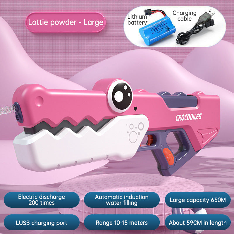 Cute Crocodile Automatic Electric Water Gun