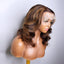 Wig Piano Color Natural Chemical Fiber Front Lace Wig Headgear Big Wave Shawl Short Curly Hair - Korvel