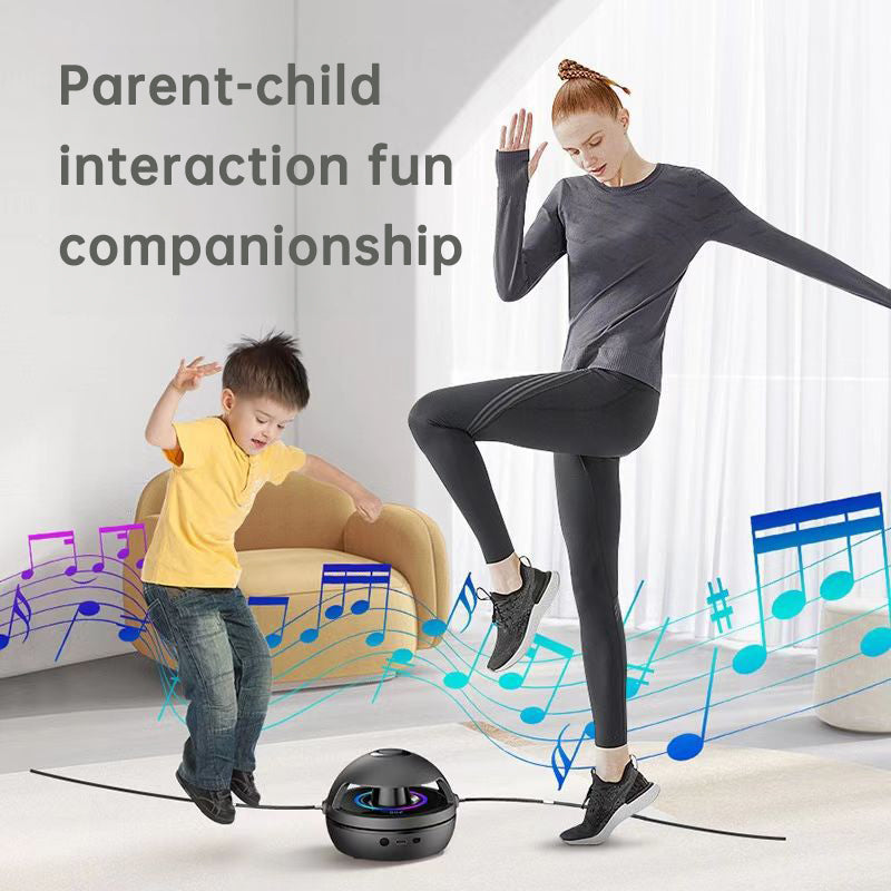 Smart Rope Skipping Machine Smart Jump Rope Machine 10-level Speed Adjustment Led Seven-color Light Wireless Music Function - Korvel