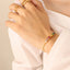 Pulsera de Titanio Acero con Zirconio en Contraste