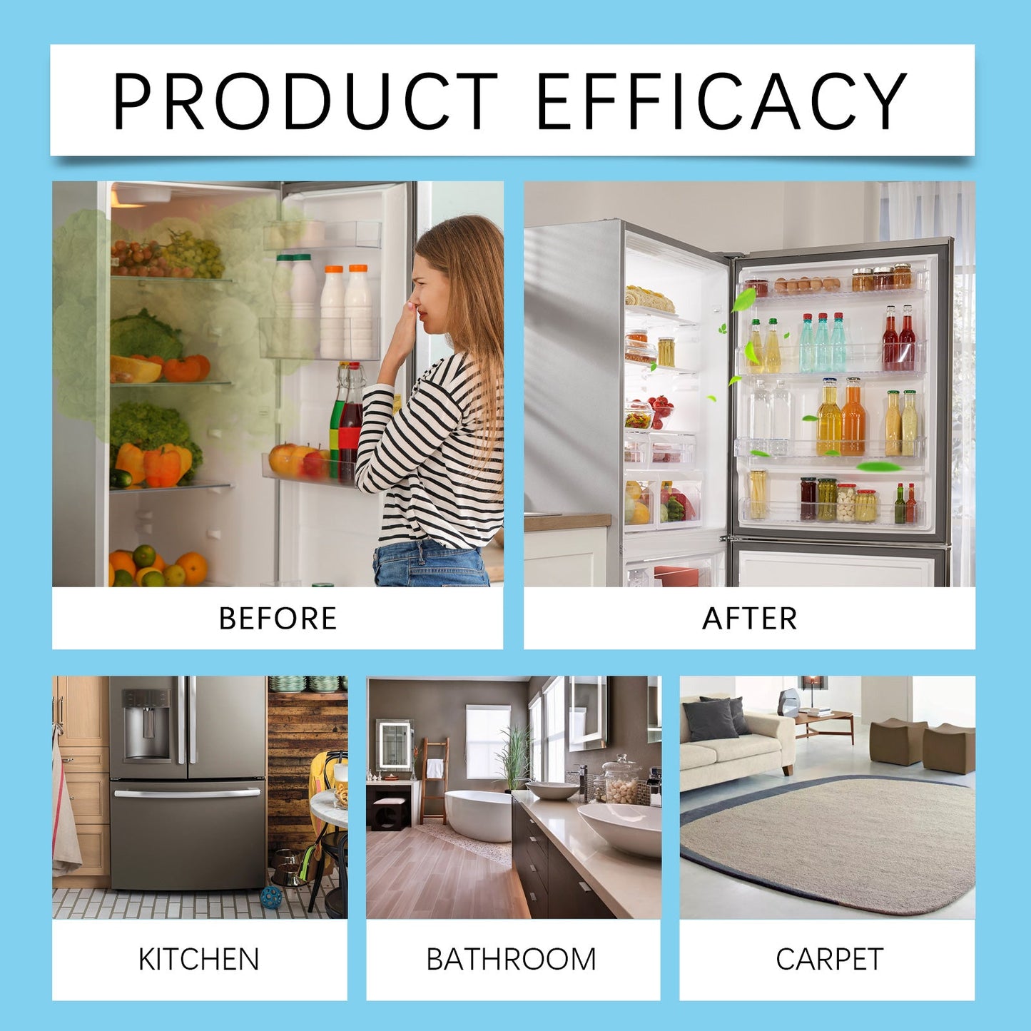 Premium Refrigerator Deodorant Cleaner Spray
