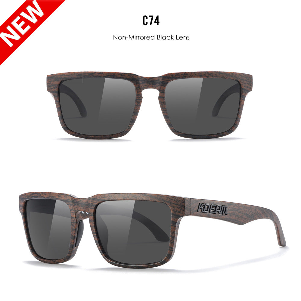 Classic polarized sunglasses for men and women ultra light driving glasses colorful real film sunglasses - Korvel