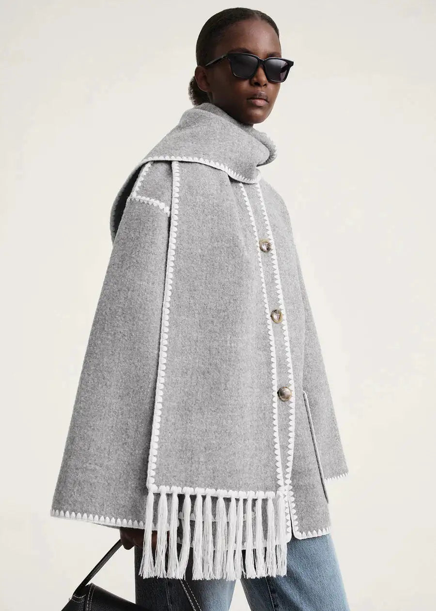 Dejavu Skarf Jacket - Stylish and Versatile Outerwear