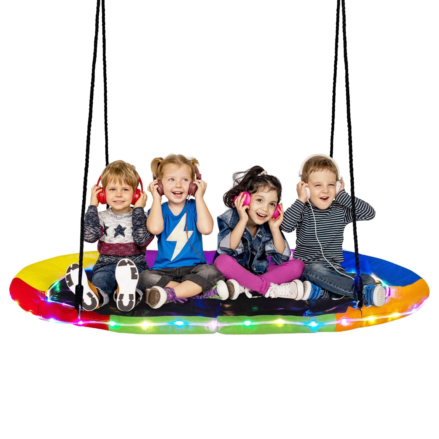 Balancelle LED multicolore de 60 pouces pour tous les âges