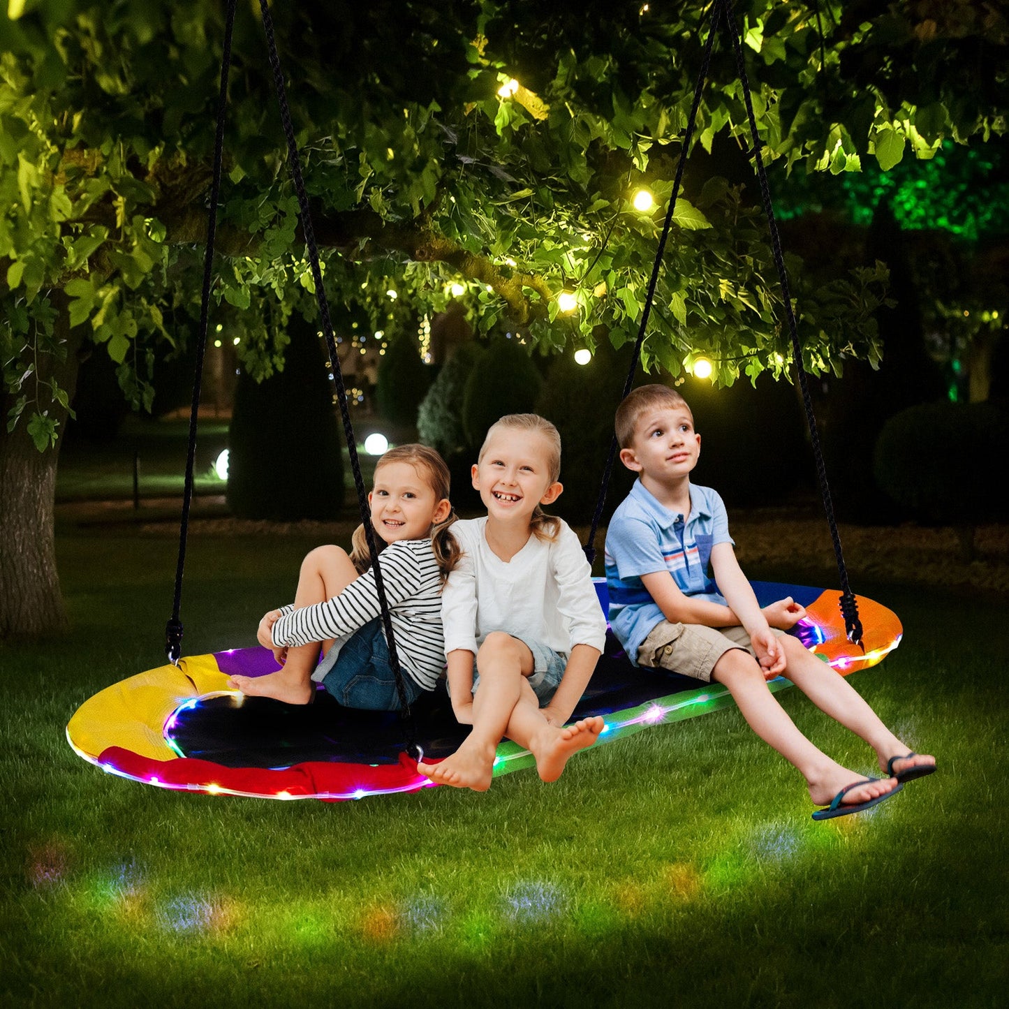 Balancelle LED multicolore de 60 pouces pour tous les âges