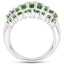 2.48 Carat Genuine Chrome Diopside Sterling Silver Engagement Ring