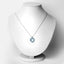 1.90 Carat Genuine Swiss Blue Topaz Pendant in Sterling Silver