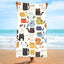 Double-Sided Velvet Beach Towel - Quick-Drying & Soft