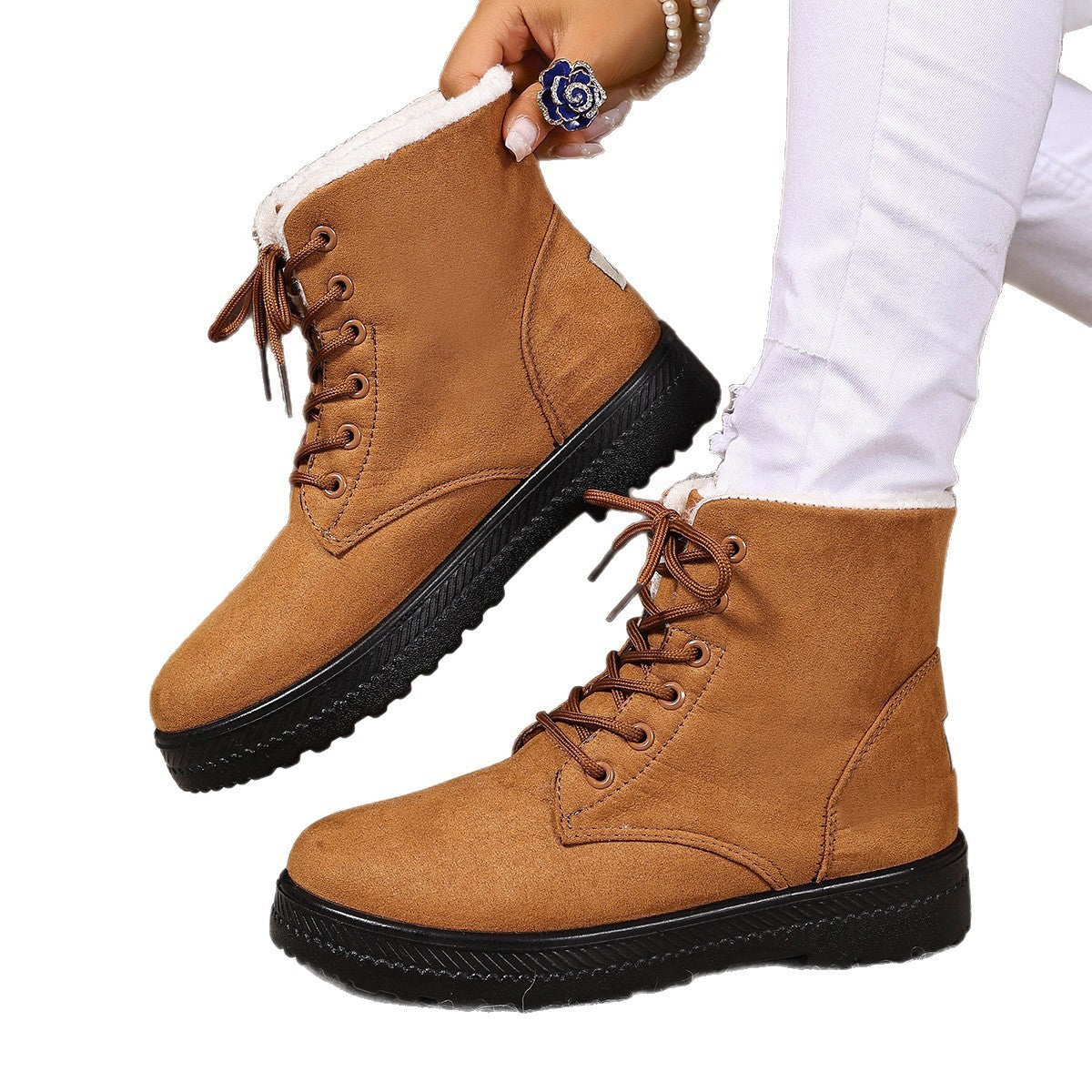Women's Fashionable Waterproof High-top Snow Boots