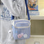 Stylish Contrast Color Crossbody Bag for Students