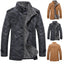 Chaqueta Bomber de Cuero de Piel de Hombre