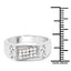 0.23 Carat Genuine White Diamond Sterling Silver Engagement Ring