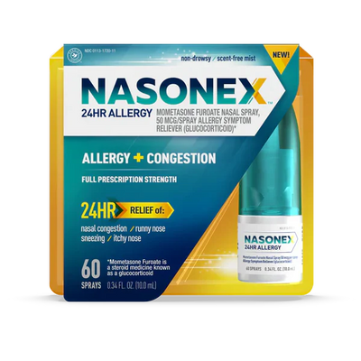 Nasonex Spray nasal de soulagement des allergies 24 heures - 120 pulvérisations