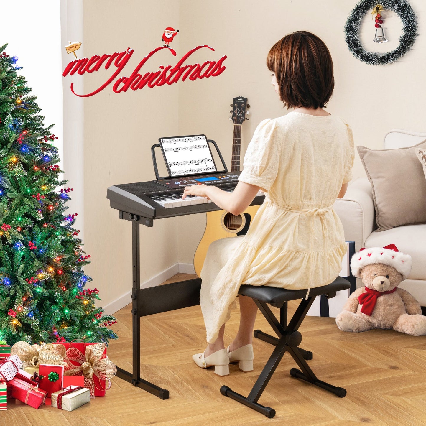 Gbruno 61-Key Electronic Keyboard Piano Starter Set