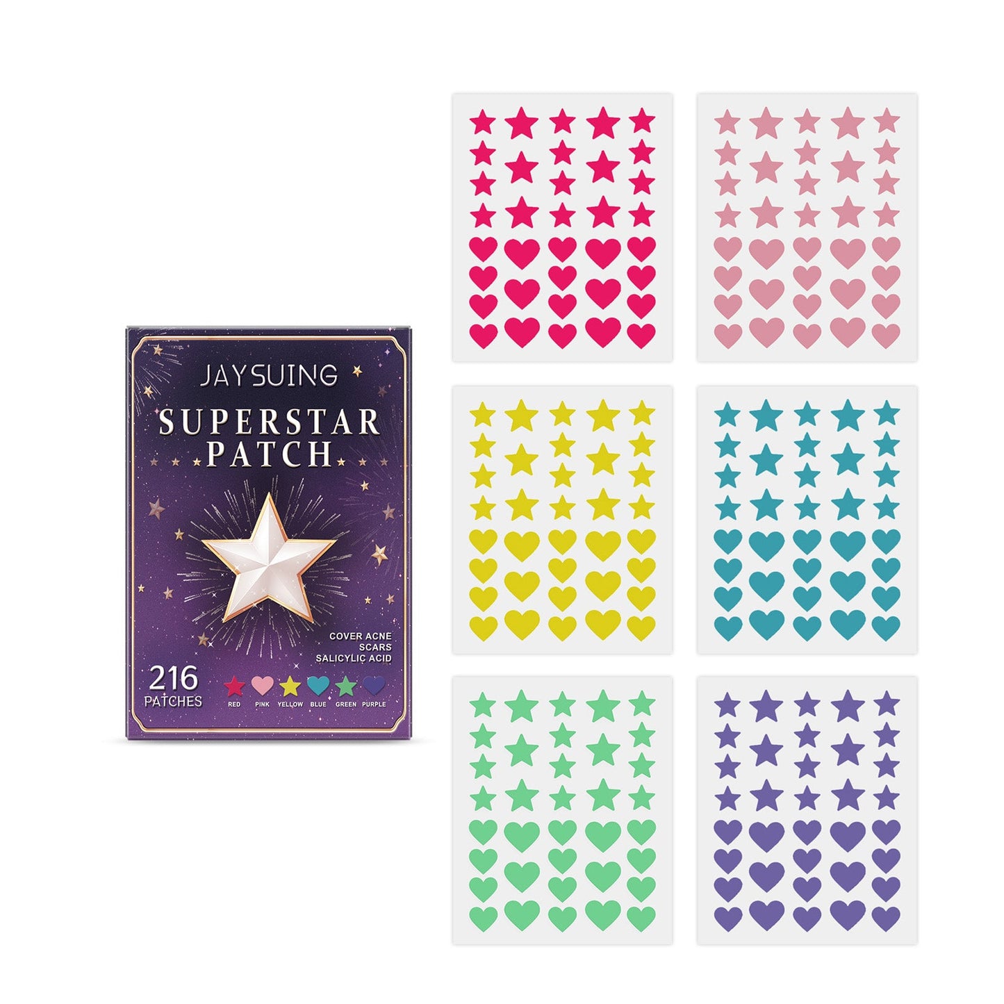 Multicolor Invisible Acne Patch for Clear Skin