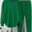 Textured Long Sleeve Hoodie and Pants Set