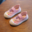 Zapatos Premium de Lona Blanca para Primeros Pasos de Niños