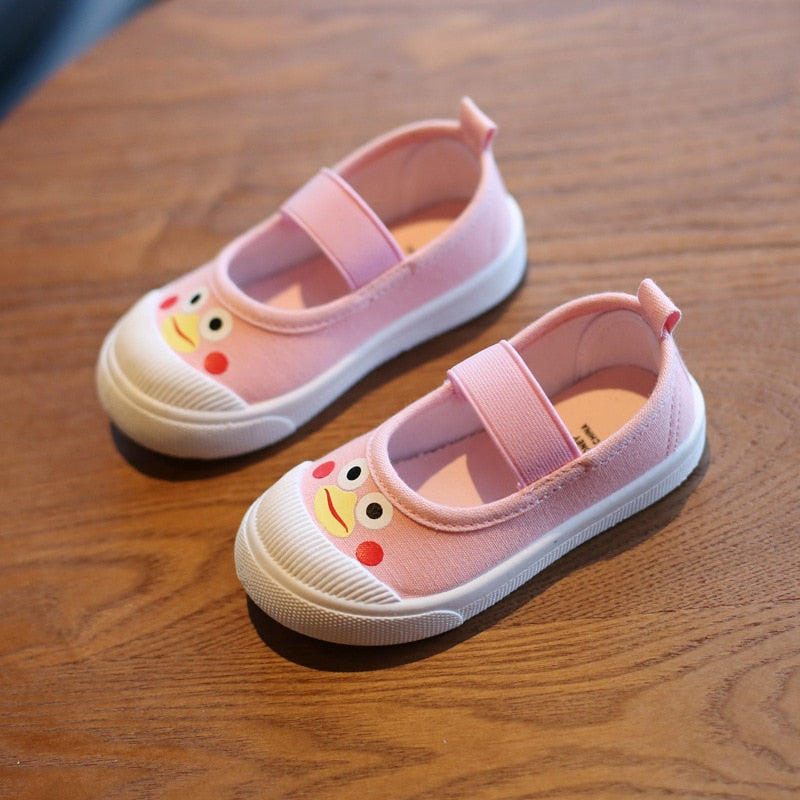 Zapatos Premium de Lona Blanca para Primeros Pasos de Niños