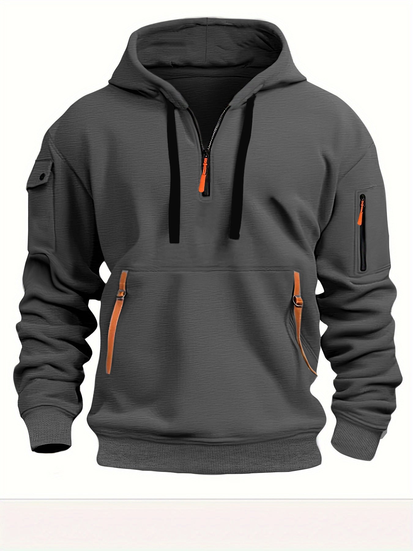 Dropped Shoulder Hooded Sweatshirt for All Sizes