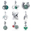 U-shaped Horseshoe Clover Wishing Tree Pendant Copper Silver Plated DIY Jewelry - Korvel