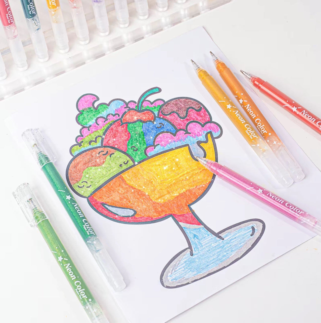 SparkleHue Gel Pen Set - Korvel