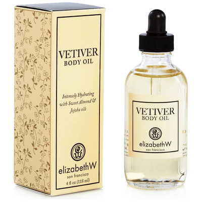 Elizabeth W Vetiver Body Oil 4oz - Luxurious Skin Hydration