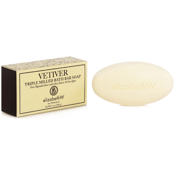 Jabón de baño Elizabeth W Vetiver de triple molienda - 7oz
