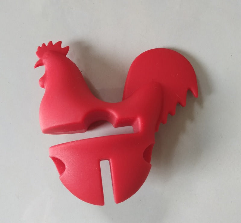 Creative Rooster Silicone Pot Clamp for Kitchen Use