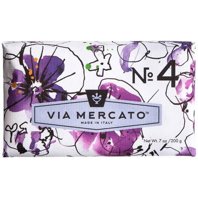 Savon Via Mercato Nro. 4 - Violettes, Magnolia & Ambre 7oz