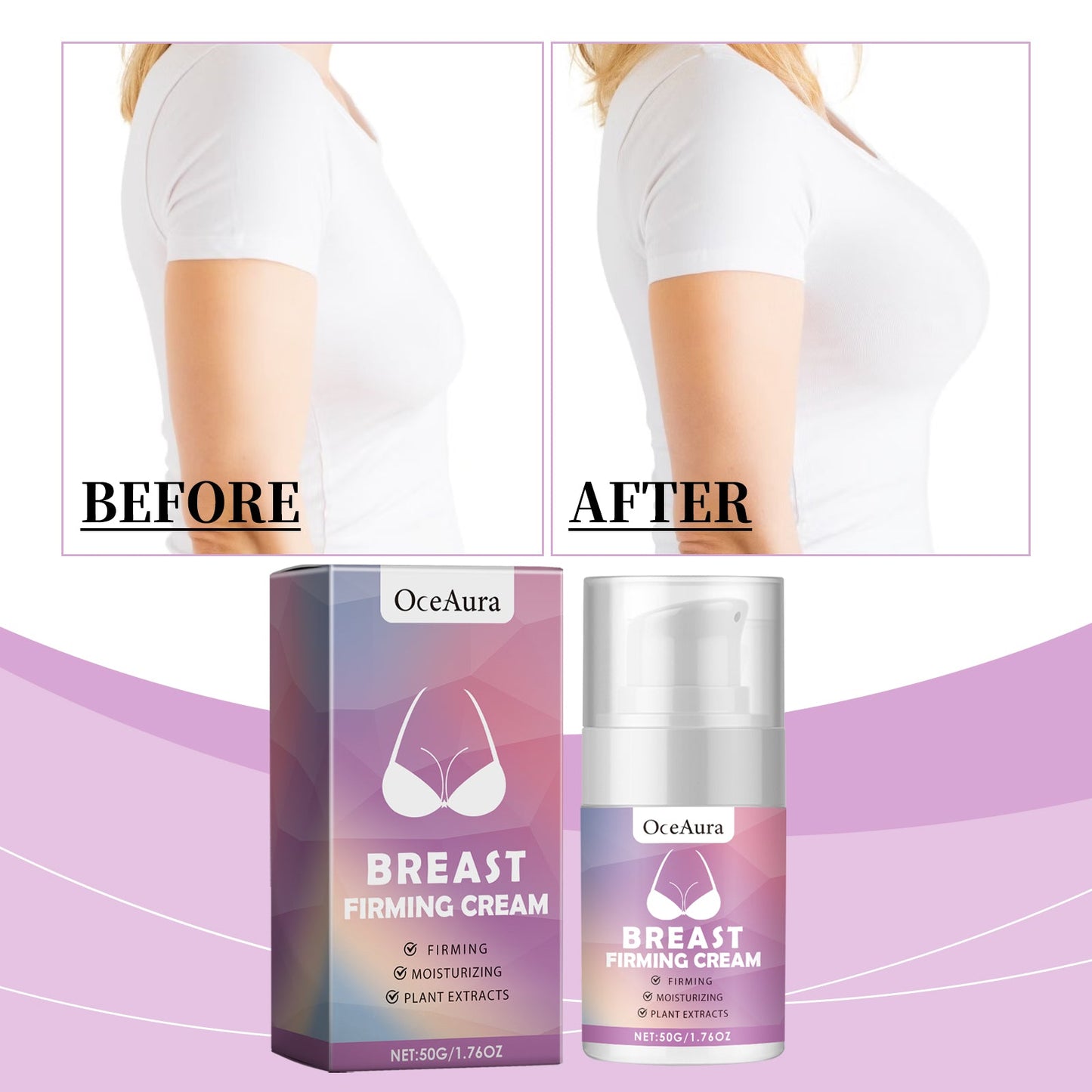 Crème raffermissante pour les seins Oceaura