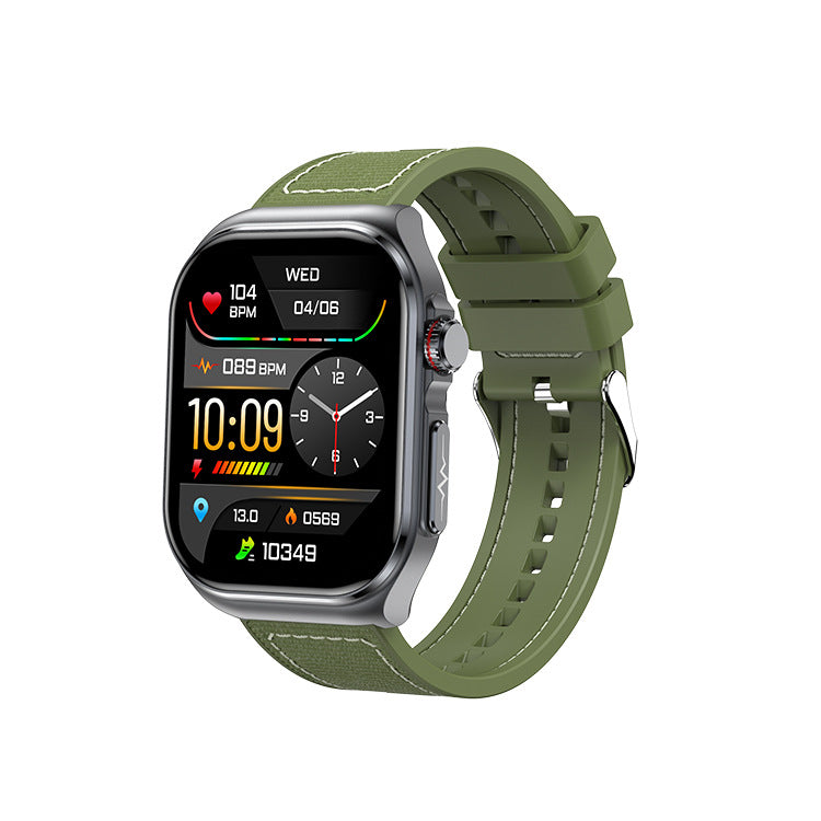 New ET585 smart watch ECG call micro physical examination NFC blood sugar uric acid body fat blood oxygen heart rate - Korvel