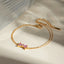 Stainless Steel Zircon Bow Bracelet - Korvel
