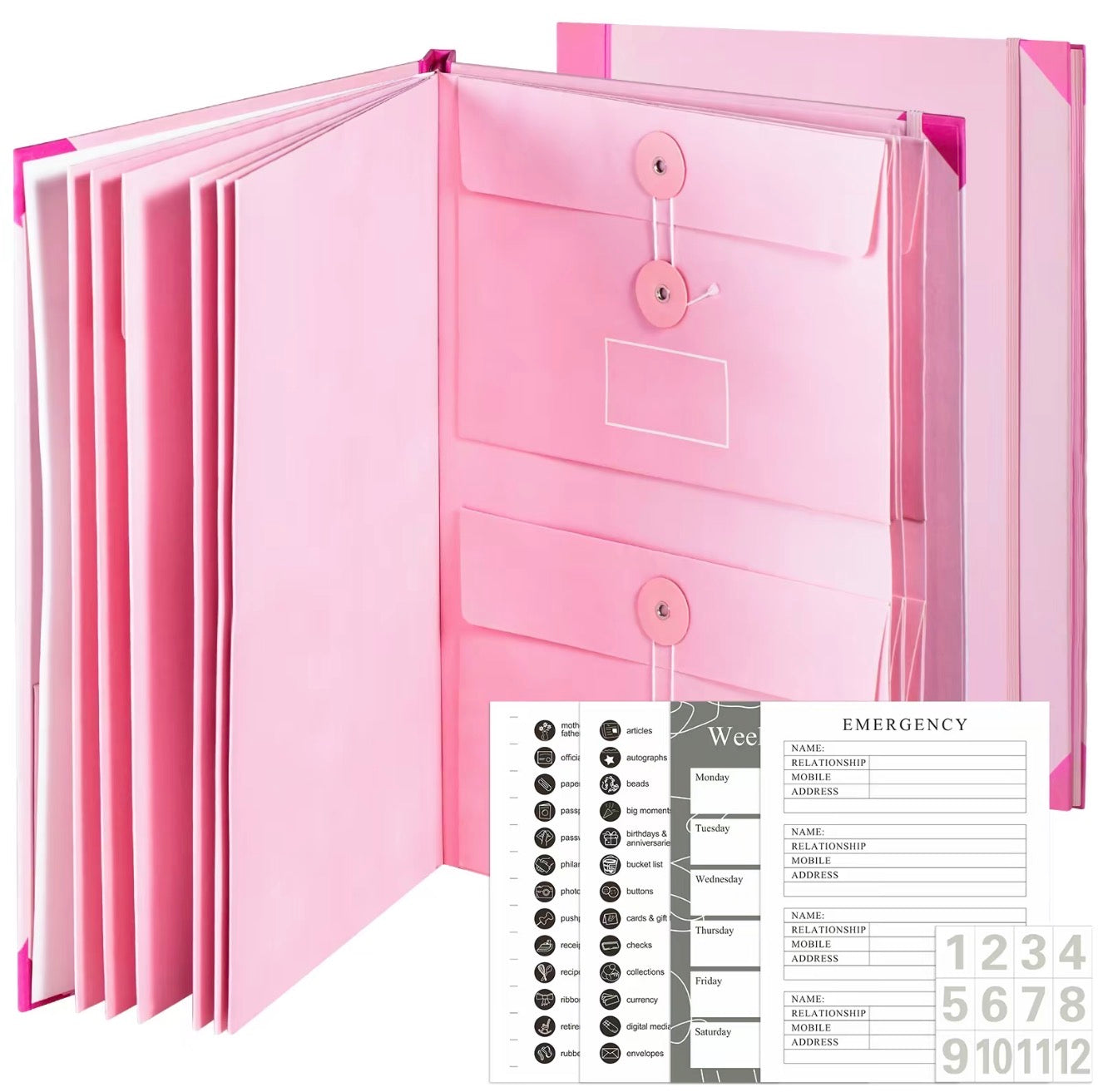 SecureFile Accordion Organizer - Korvel