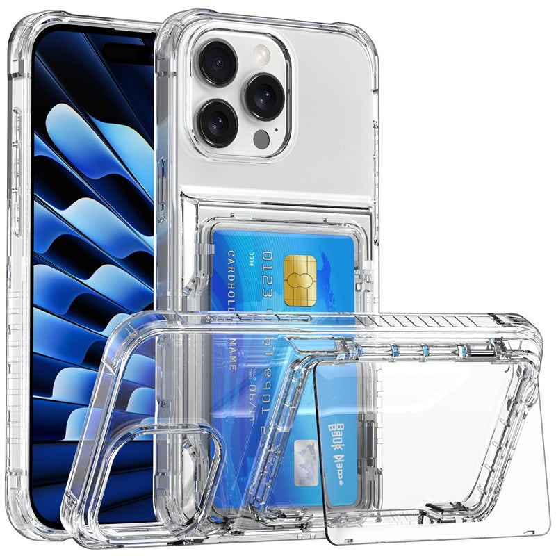 Coque iPhone 16 transparente premium avec emplacement pour carte