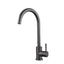 Robinet de cuisine en acier inoxydable doré brossé