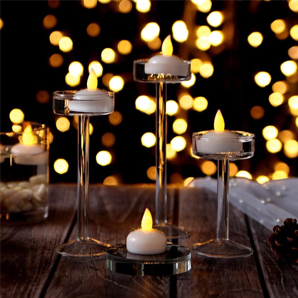 6/12PCS Luces de Velas Flotantes LED - Sin Llama y a Prueba de Agua