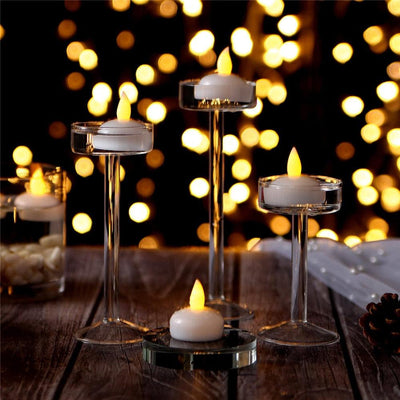6/12PCS LED Floating Candle Lights - Flameless & Waterproof