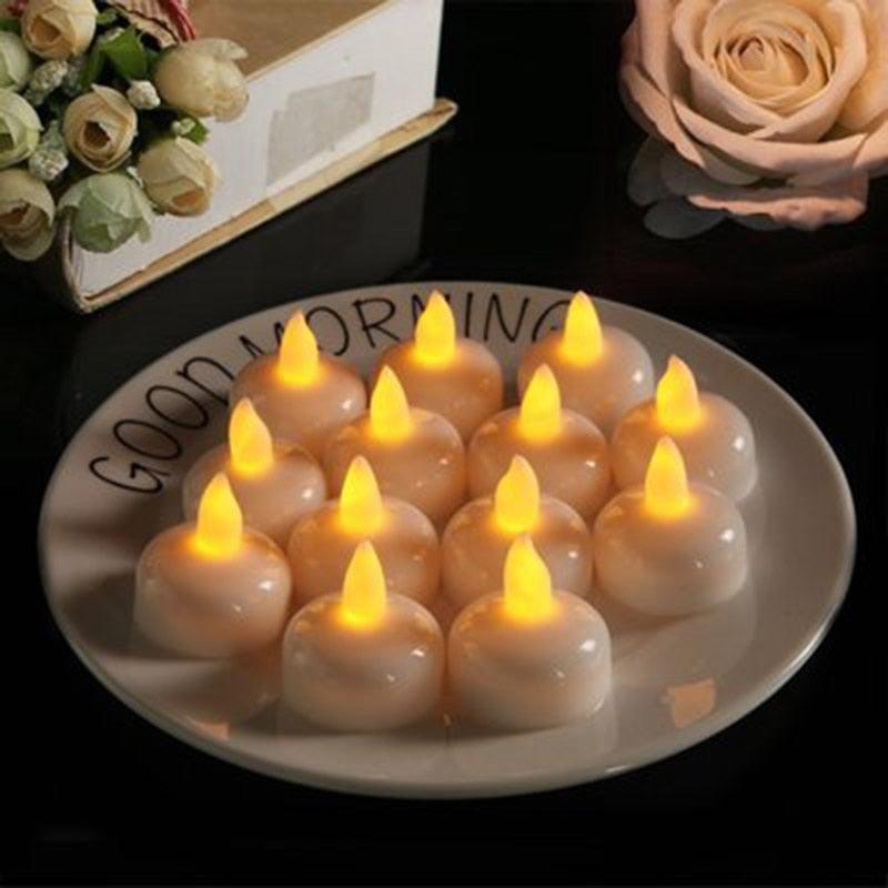 6/12PCS Luces de Velas Flotantes LED - Sin Llama y a Prueba de Agua
