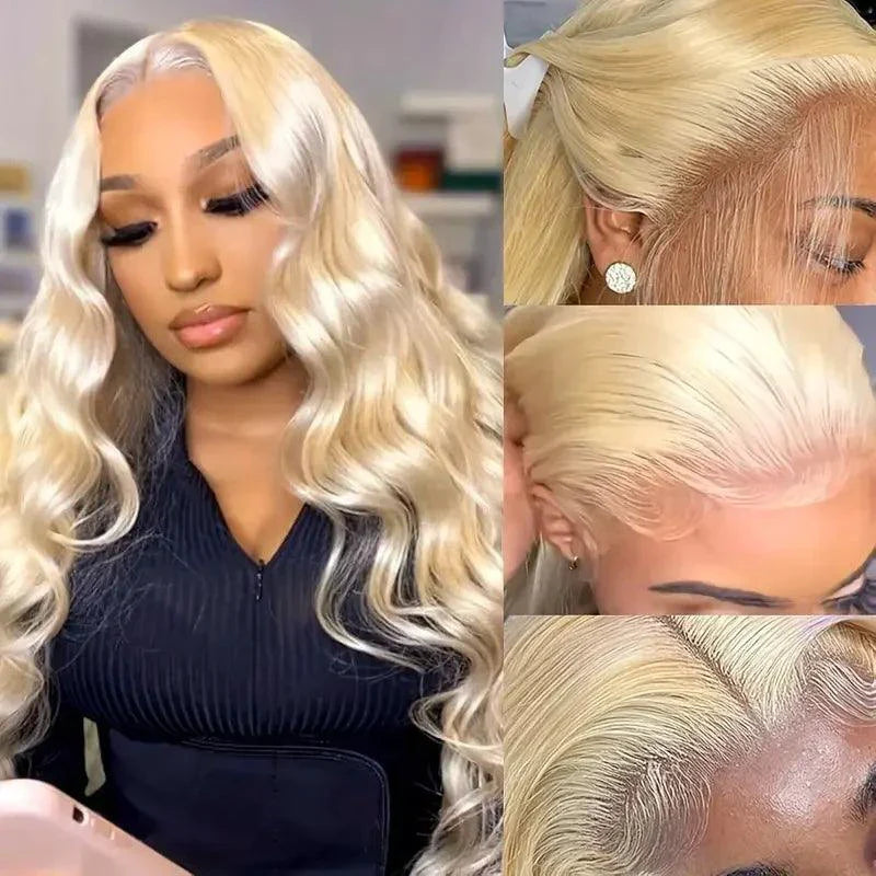 613 HD Lace Frontal Wig - Premium Blonde Body Wave