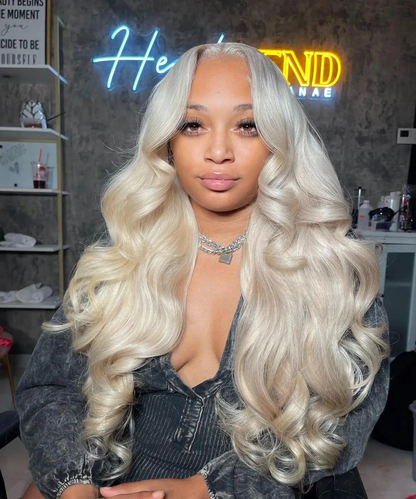 613 HD Lace Frontal Wig - Premium Blonde Body Wave