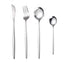 Portuguese Stainless Steel Knife Fork Spoon Golden Steak Knife Fork Set Four-Piece Tableware Set - Korvel