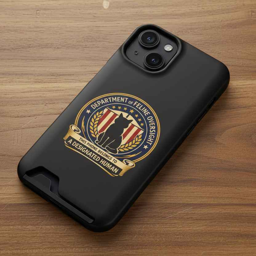 Department of Feline Oversight MagSafe iPhone Case - Designated Human Edition