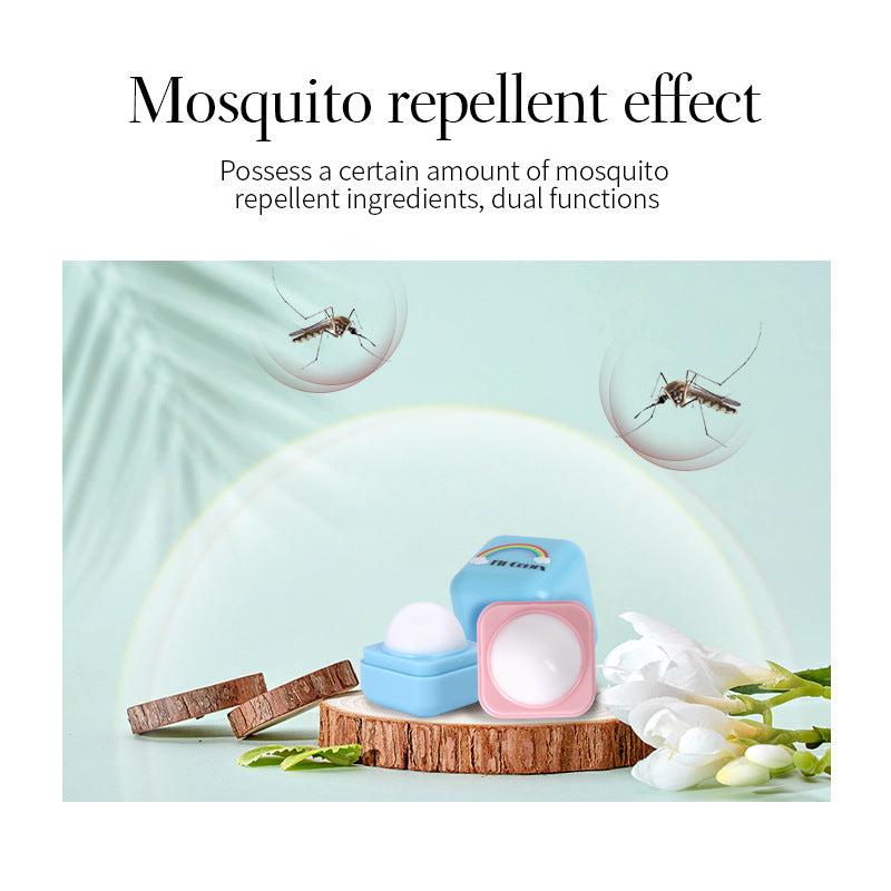 Fit Colors Mosquito Repellent Solid Balm Ball Boys and Girls Carry Long Lasting Fragrance Insect Repellent Solid Balm - Korvel