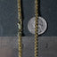 14k Yellow Gold Diamond Cut Round Franco Chain - 4.1mm
