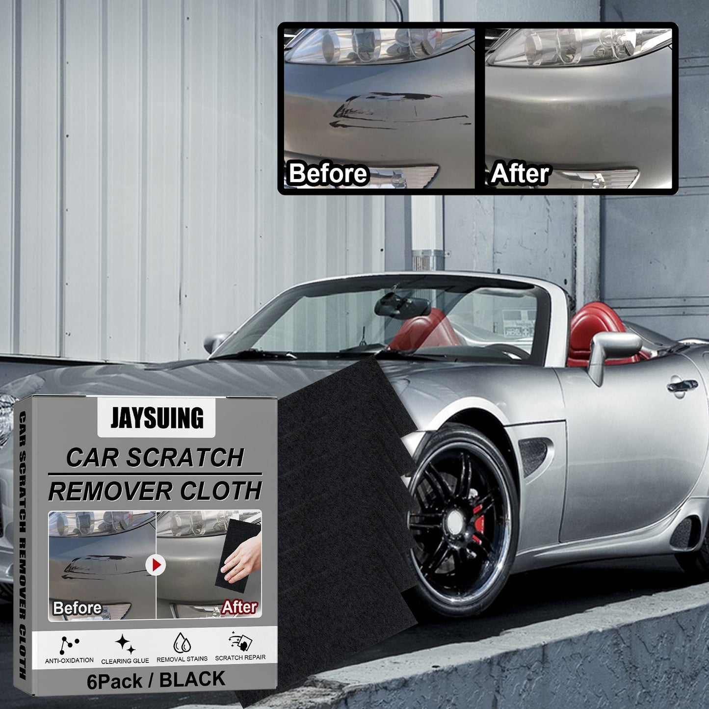 Chiffon de Retrait de Rayures de Voiture Premium - Technologie Nano Flash